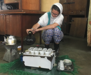 This guest from the Netherlands presented a Coffee Ceremony at the Deaf Seniors Club on 13 November 2016, a skill she practiced during her stay in Ethiopia