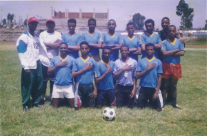 ENAD Soccer players on 4 Tir 1998 E.C.