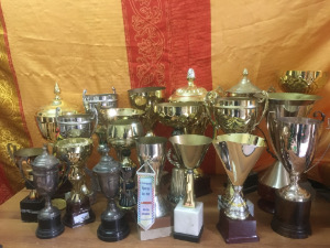 ENAD crop of cups won by our galant members during many sport meetings