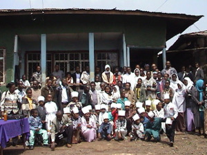End of school year at ENAD Preschool on 2o July 2002